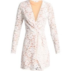 Sukienki: Missguided PLUNGE LACE DRESS Sukienka koktajlowa white