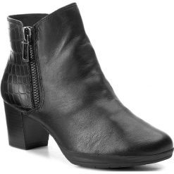 Botki MARCO TOZZI - 2-25388-39 Black Ant.Comb 096. Czarne botki damskie skórzane marki Marco Tozzi. W wyprzedaży za 239,00 zł.