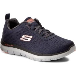 Buty SKECHERS - The Happs 52185/DKNV Dark Navy. Niebieskie buty sportowe męskie Skechers, ze skóry ekologicznej, bez zapięcia, na fitness i siłownię. Za 299,99 zł.