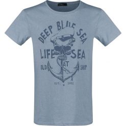 T-shirty męskie: Urban Surface Old Ship T-Shirt niebieski
