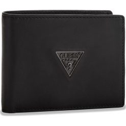 Duży Portfel Męski GUESS - SM2500 LEA20 BLA. Czarne portfele męskie marki Guess, ze skóry. Za 259,00 zł.