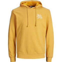 Jack&Jones Męska bluza Jorgalions Sweat Hood Brushed Yolk Yellow (rozmiar XL). Żółte bluzy męskie Jack&Jones, xl, bez wzorów, sportowe, bez kołnierzyka, bez rękawów, bez kaptura. W wyprzedaży za 86,00 zł.