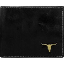 Portfel męski skórzany Buffalo Wild RM-05-BAW 2. Czarne portfele męskie BUFFALO WILD, bez wzorów, ze skóry. Za 49,90 zł.