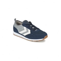 Buty Dziecko Hummel REFLEX SLIM JR. Niebieskie trampki dziewczęce Hummel, bez wzorów, bez zapięcia. Za 279,20 zł.