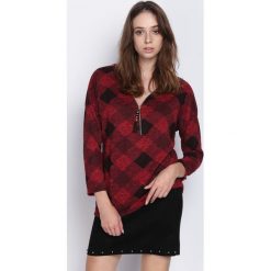 Bordowa Bluzka Picking Up. Czerwone bluzki longsleeves marki Born2be, m. Za 54,99 zł.