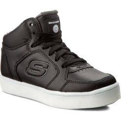 Sneakersy SKECHERS - Energy Lights 90600L/BLK Black. Czarne półbuty męskie Skechers, bez wzorów, ze skóry, na sznurówki. Za 279,99 zł.