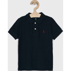 Polo Ralph Lauren - Polo dziecięce 92-104 cm. Niebieskie t-shirty chłopięce Polo Ralph Lauren, bez wzorów, z bawełny, z krótkim rękawem. Za 159,90 zł.