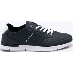 Tommy Hilfiger - Buty. Czarne halówki męskie TOMMY HILFIGER, z materiału, na sznurówki. W wyprzedaży za 349,90 zł.