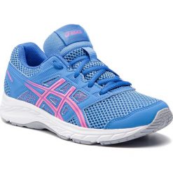 Buty ASICS - Contend 5 Gs 1014A049 Blue Coast/Hot Pink 402. Niebieskie buty sportowe damskie Asics, bez wzorów, ze skóry ekologicznej, sportowe, do biegania. W wyprzedaży za 159,00 zł.
