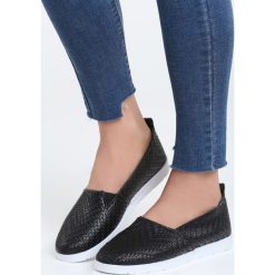 Tenisówki damskie: Czarne Slip On Show Love