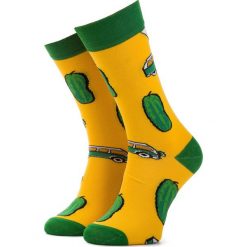 Skarpety Wysokie Unisex CUP OF SOX - Żółty Ogórek Dwuznaczny Demon Szos Zielony Żółty. Żółte skarpetki damskie z elastanu. Za 24,00 zł.