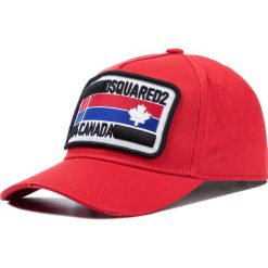Czapka z daszkiem DSQUARED2 - Patch Cargo Baseball Caps BCM0247 05C00001 4065 Red. Czerwone czapki męskie Dsquared2, bez wzorów, z bawełny. W wyprzedaży za 479,00 zł.