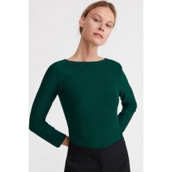 Gładki sweter - Khaki. Brązowe swetry damskie Reserved, s, bez wzorów, bez rękawów, bez kaptura. Za 59,99 zł.