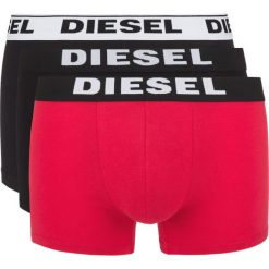 Diesel 3-pack Bokserki Czarny Czerwony. Czerwone bokserki męskie Diesel, bez wzorów, z elastanu. Za 95,95 zł.