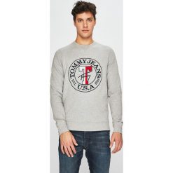 Tommy Jeans - Bluza. Niebieskie bluzy męskie marki Tommy Jeans, s, z nadrukiem, z elastanu, bez kaptura. Za 399,90 zł.