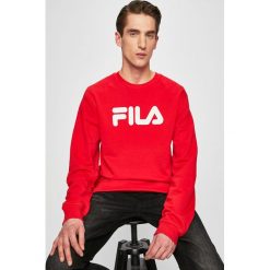 Fila - Bluza. Zielone bluzy męskie Fila, s, z nadrukiem, z bawełny, z okrągłym kołnierzem, bez rękawów, bez kaptura. W wyprzedaży za 199,90 zł.
