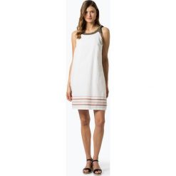 More & More - Sukienka damska z domieszką lnu, biały. Białe sukienki damskie More & More, na co dzień, bez wzorów, bez kołnierzyka, bez rękawów. Za 399,95 zł.