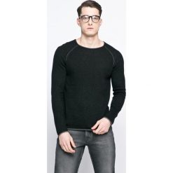 Review - Sweter. Czarne swetry klasyczne męskie Review, l, z bawełny, z okrągłym kołnierzem. W wyprzedaży za 69,90 zł.