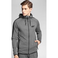 Bluza funkcyjna męska 4Hills BLMF200A - średni szary melanż. Szare bluzy męskie marki 4f, m, bez wzorów, z dzianiny, z kapturem, bez rękawów, bez kaptura. Za 199,99 zł.