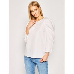 Bluzka TOMMY HILFIGER Lea WW0WW27795. Białe bluzki damskie TOMMY HILFIGER, bez wzorów, z bawełny, bez kołnierzyka, bez rękawów. W wyprzedaży za 269,00 zł.