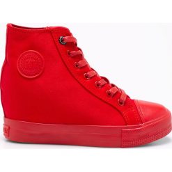 Big Star - Trampki. Czerwone trampki i tenisówki damskie marki BIG STAR, z gumy, na sznurówki. Za 119,90 zł.