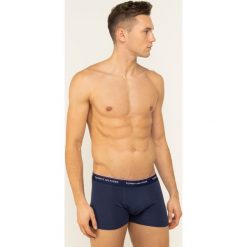 Komplet 3 par bokserek TOMMY HILFIGER UM0UM01642. Niebieskie bokserki męskie TOMMY HILFIGER, bez wzorów, z elastanu. Za 179,00 zł.