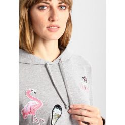 Bluzy damskie: Rich & Royal SWEATSHIRT WITH PATCHES Bluza z kapturem grey melange