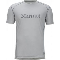 Marmot Windridge With Graphic Ss Bright Steel/Grey Storm S. Szare koszulki sportowe męskie marki Marmot, s, ze skóry, na fitness i siłownię. W wyprzedaży za 115,00 zł.