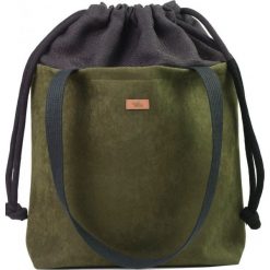 Torebka worek "DUOBAG", kolor khaki. Brązowe torebki klasyczne damskie me&BAGS, bez wzorów, z tkaniny, duże, bez dodatków. Za 219,00 zł.