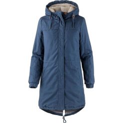Parka w kolorze niebieskim. Niebieskie kurtki damskie Street & Sports Wear, na zimę, xs, z aplikacjami, ze skóry, bez kaptura. W wyprzedaży za 184,95 zł.