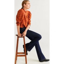 Mango - Jeansy Flare. Niebieskie jeansy damskie Mango, z podwyższonym stanem. Za 139,90 zł.