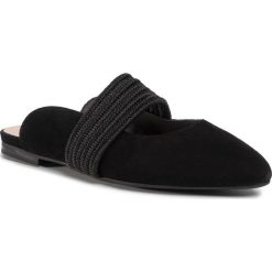 Klapki GINO ROSSI - DAK002-671-0686-9900-0 Black. Czarne klapki damskie Gino Rossi, bez wzorów, ze skóry, bez obcasa, na obcasie. Za 299,00 zł.