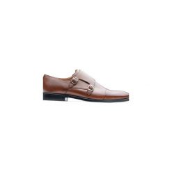 Buty Monk Brown. Brązowe buty wizytowe męskie Guns&tuxedos, ze skóry. Za 299,99 zł.