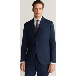 Mango Man - Marynarka Brasilia. Niebieskie garnitury męskie z elastanu. Za 349,90 zł.
