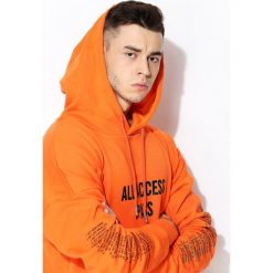 Bluzy męskie: Pomarańczowa Bluza Easy Access