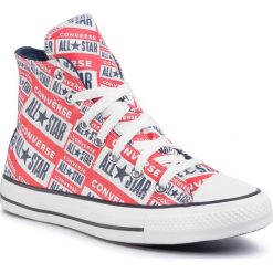 Trampki CONVERSE - Ctas Hi 166984C White/Multi/Black. Czerwone trampki i tenisówki damskie Converse, bez wzorów, z gumy, bez zapięcia. W wyprzedaży za 239,00 zł.