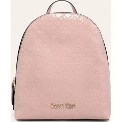 Calvin Klein - Plecak. Różowe plecaki damskie Calvin Klein, bez wzorów, ze skóry ekologicznej. Za 539,90 zł.
