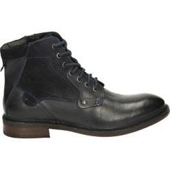 Botki męskie - 57476 NAVY. Niebieskie botki męskie marki Venezia, ze skóry. Za 239,00 zł.
