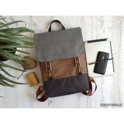 Plecak UNISEX. Plecaki męskie Pakamera, bez wzorów, z materiału. Za 205,00 zł.
