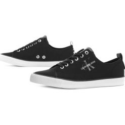 CALVIN KLEIN DORA > RE9789 BLACK. Czarne buty sportowe damskie Calvin Klein, bez wzorów, z gumy, sportowe. W wyprzedaży za 279,99 zł.