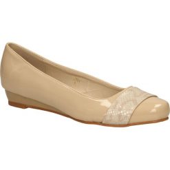 BALERINY S.BARSKI 1011. Brązowe baleriny damskie S.barski, bez wzorów, bez obcasa. Za 29,99 zł.