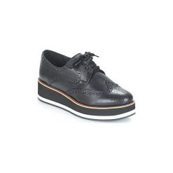 Derby Betty London JOHARA. Czarne półbuty damskie Betty London, bez wzorów, bez obcasa, bez zapięcia. Za 329,25 zł.