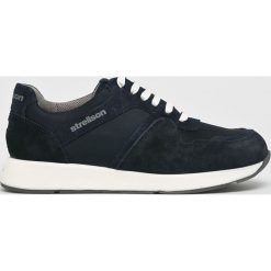 Strellson - Buty. Niebieskie buty sportowe męskie marki Strellson, ze skóry, na sznurówki. Za 389,90 zł.