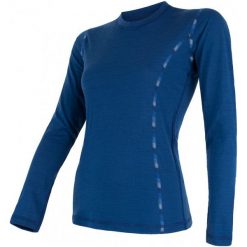 Topy sportowe damskie: Sensor Damska Koszulka Merino Air Blue L