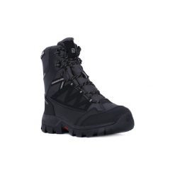 Buty do biegania Salomon CHALTEN CSWP. Czarne buty sportowe męskie marki Salomon, bez zapięcia, do biegania. Za 525,65 zł.