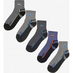 5-pack Mix Kolorów Skarpet Coraerial. Szare skarpetki męskie Born2be, bez wzorów. Za 29,99 zł.