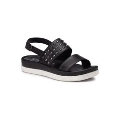 LASOCKI WI16-4808-03. Czarne sandały damskie Lasocki, bez wzorów, ze skóry, bez obcasa, bez zapięcia. Za 129,99 zł.