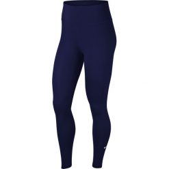 Legginsy Nike All-In Tights W Granatowe. Niebieskie spodnie damskie Nike, s, bez wzorów, do biegania. Za 143,99 zł.