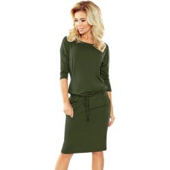 Sukienka sportowa - khaki - militarny - 13-76 khaki. Brązowe sukienki damskie numoco, s, moro, z elastanu, sportowe, bez kołnierzyka, bez rękawów, sportowe. Za 109,00 zł.