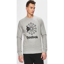 Reebok Classic - Bluza. Szare bluzy męskie Reebok Classic, s, z nadrukiem, z elastanu, z okrągłym kołnierzem, bez rękawów, bez kaptura. W wyprzedaży za 129,90 zł.